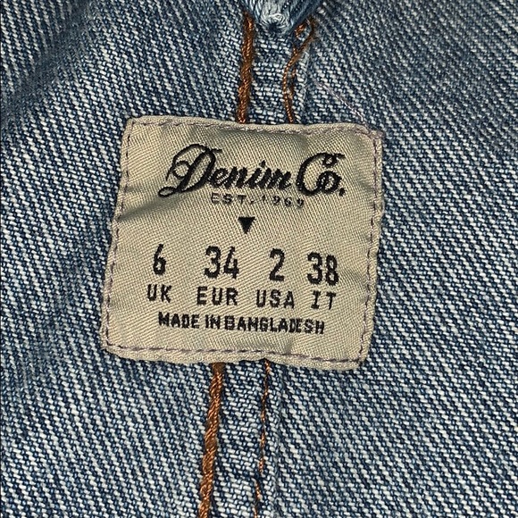 Denim blue jean overalls shorts - Picture 3 of 4